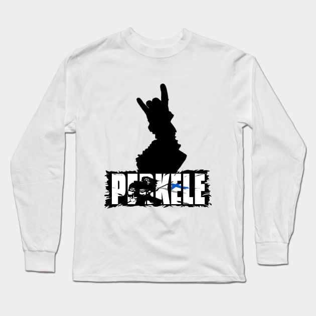 Finland Land of Perkele Long Sleeve T-Shirt by Perkele Shop